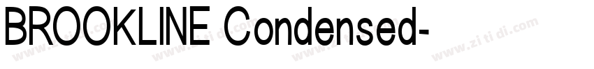 BROOKLINE Condensed字体转换